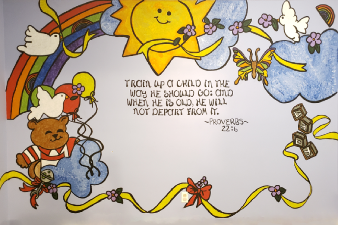 nursery mural